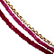 vintage Gold necklace with ruby 14 krt