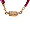 vintage Gold necklace with ruby 14 krt