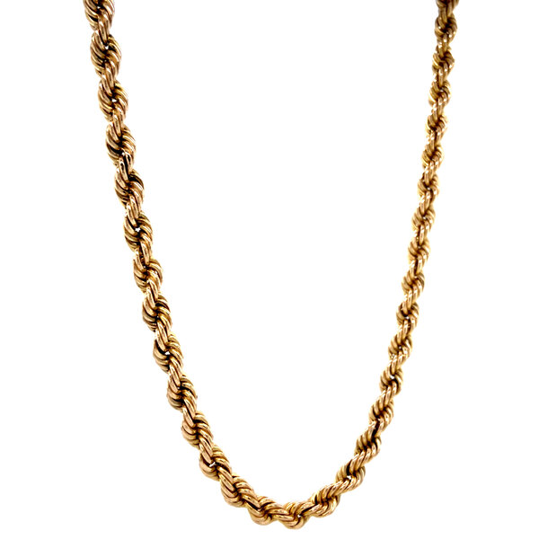 vintage Gouden koord collier 14 krt