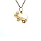 vintage Gold pig pendant 14 krt