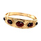 vintage Gold vintage bangle with garnet 14 kt