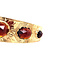 vintage Gold vintage bangle with garnet 14 kt