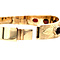 vintage Gold vintage bangle with garnet 14 kt
