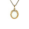 vintage Gouden hanger met opaal 14 krt