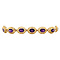 vintage Gold vintage bracelet with amethyst 14 kt