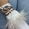 vintage Gold vintage bracelet with amethyst 14 kt