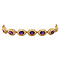 vintage Gold vintage bracelet with amethyst 14 kt