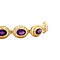 vintage Gold vintage bracelet with amethyst 14 kt