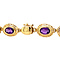 vintage Gold vintage bracelet with amethyst 14 kt
