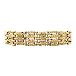 Gold fantasy bracelet 14 krt