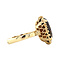 vintage Gouden ring met kleursteen 14 krt