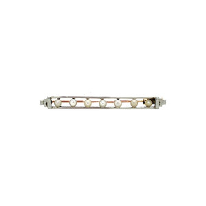 Gouden broche met parel 14 krt
