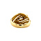 vintage Gold row ring with diamond 18 kt