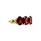 vintage Gold ring with garnet 14 krt