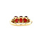 vintage Gouden ring met granaat 14 krt