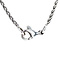 vintage Witgouden collier met hanger met bloedkoraal en diamant 18 krt