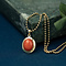 vintage Gold bead necklace 18 kt