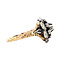 vintage Gold entourage ring with rose diamond 14 kt/925