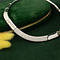 vintage White gold choker with diamond 18 kt