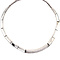 vintage Witgouden choker met diamant 18 krt