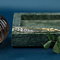 vintage Gouden armband met diamant 14 krt