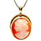 vintage Gold pendant with cameo 14 ct