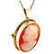 vintage Gold pendant with cameo 14 ct