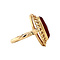 vintage Gouden ring met carneool 14 krt