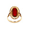 vintage Gouden ring met carneool 14 krt