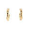 vintage Gold smooth earrings 14 krt