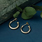 vintage Gold smooth earrings 14 krt