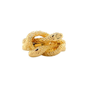 Gold snake ring 18 krt