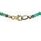 vintage Emerald necklace with gold clasp 14 krt