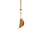 vintage Gouden vintage entourage hanger met bloedkoraal 14 krt