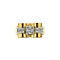 vintage Tricolour gouden ring met strik met diamant 18 krt 950