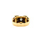 vintage Tricolour gold ring with bow with diamonds 18 krt 950
