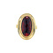 vintage Gold ring with garnet 14 krt