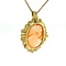 vintage Gold cameo pendant/ brooch 14 krt
