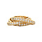 vintage Gouden alliance ring met diamant 14 krt