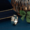 vintage Gouden ring met diamant 14 krt
