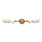 vintage Pearl bracelet with gold clasp 14 krt