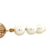 vintage Pearl bracelet with gold clasp 14 krt