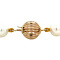 vintage Pearl bracelet with gold clasp 14 krt