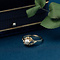 vintage Gouden ring met parel 14 krt