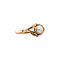vintage Gouden ring met parel 14 krt