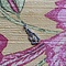 vintage Witgouden hanger met diamant 14 krt