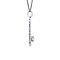 vintage Witgouden hanger met diamant 14 krt
