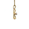 vintage Gouden hanger met diamant 14 krt