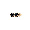 vintage Gold ear studs with sapphire 14 krt