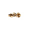 vintage Gold ear studs with sapphire 14 krt